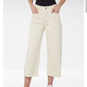 Outland Denim – Sienna Organic Stretch Cotton Wide Leg Crop Jeans